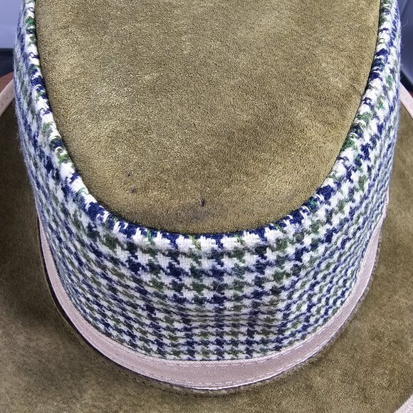 Eco Soho Suede / Fabric Fedora American Hat Makers | Sage | XX-LARGE RARE - Picture 9 of 10